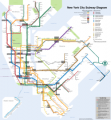 Strecke der A és C metrók (New York)