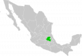 Hidalgo elhelyezkedése Mexikón belül