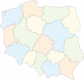 Lengyelország közigazgatási térképe